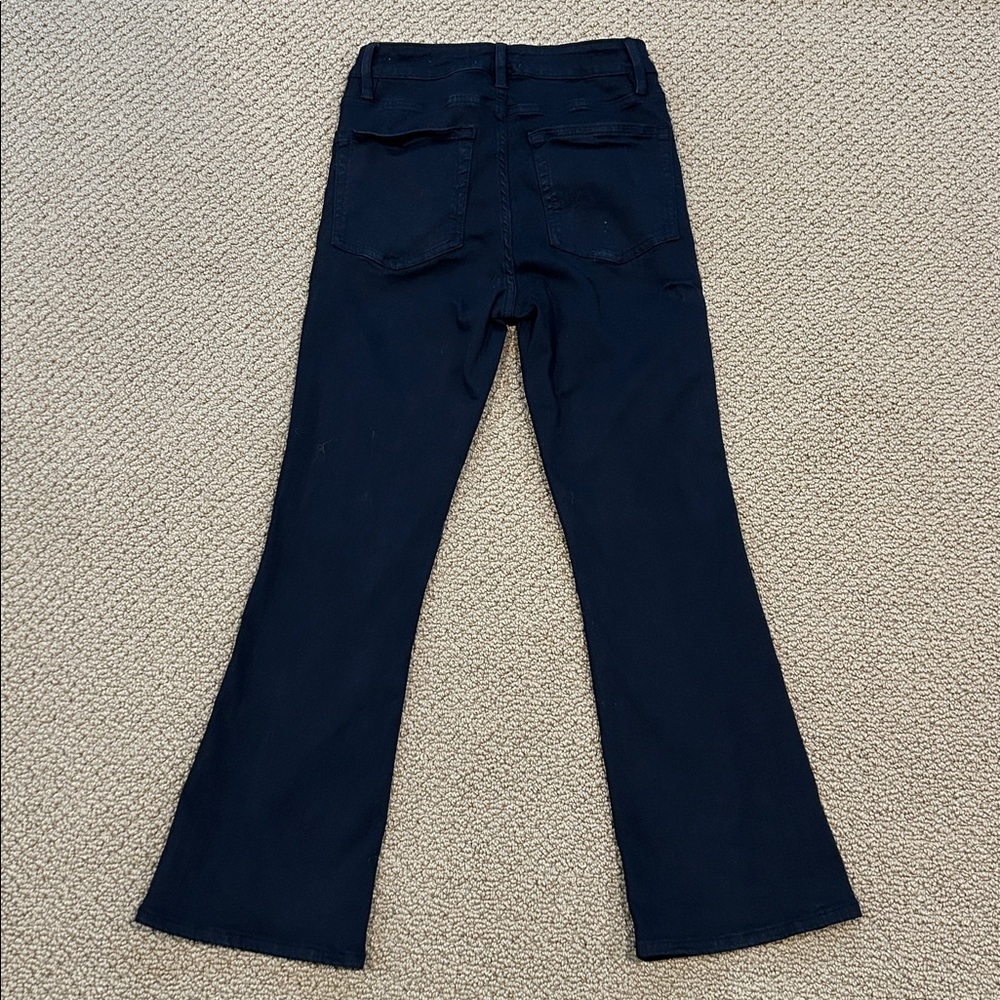 Frame Le Crop Mini Boot Jeans size 26 Film Noir Black - Picture 2 of 14